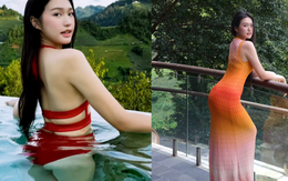 Doãn Hải My gây sốt với bikini bốc lửa khoe dáng cong chữ S, mẹ bỉm nuột nà thế này bảo sao Văn Hậu say đắm