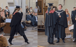 1,8 triệu người dõi theo bóng lưng một nữ sinh: Vài bước chân lên nhận bằng mà biến cả lễ tốt nghiệp thành sàn catwalk