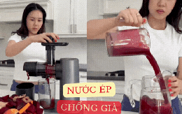 Cốc nước màu đỏ được ví như "thần dược chống già", "giảm cân cấp tốc" được phái đẹp Hàn uống vào bữa sáng
