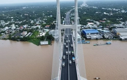 Cận cảnh cầu dây văng 6.810 tỷ đồng bắc qua sông Tiền