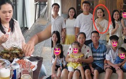 "Cam thường" bóc nhan sắc thật vợ tiểu thư của Duy Mạnh, xoá tan tin đồn chảnh choẹ với nhà chồng nông thôn