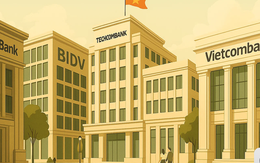 Cuộc đua vốn hóa: Vietcombank sa sút, Techcombank bứt phá bỏ xa VPBank, VietinBank áp sát BIDV