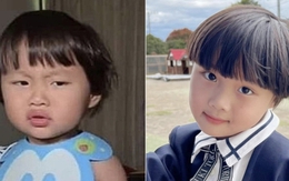 Giật mình với hình ảnh gần đây của bé Sa nhà Quỳnh Trần JP: Cậu cả lớn nhanh quá mà quả đầu nấm thì nhất quyết không đổi!