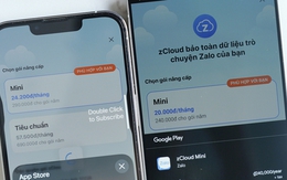 Zalo thu phí zCloud trên iPhone đắt hơn Android, người dùng hỏi tại sao vậy?