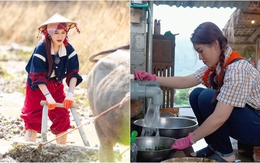 Tiểu thư 7000 tỷ gây sốt ở Gia Đình Haha: Tay quen bóc đồ hiệu giờ "nếm" cảm giác đào sắn, bẻ măng, cày ruộng hùng hục