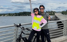 Nghỉ hè chuẩn "phong cách thượng lưu" của vợ chồng Tăng Thanh Hà: Đưa các con qua Mỹ du ngoạn, đạp xe thư thái giữa công viên "triệu đô"