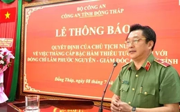 Giám đốc Công an Đồng Tháp được thăng hàm lên Thiếu tướng