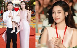 Đỗ Mỹ Linh xinh xuất sắc bên chồng - Chủ tịch Hà Nội FC và ái nữ, khí chất dâu hào môn "tràn màn hình"