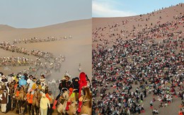 Không phải kiến, đây là biển người chen chúc nhau chỉ để chứng kiến cảnh tượng “nghẹt thở” tại Trung Quốc