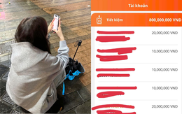 Ảnh chụp màn hình khoản tiết kiệm 800 triệu của cặp vợ chồng công nhân khiến nhiều người nuối tiếc
