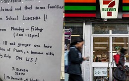 Tờ giấy dán trên cửa một cửa hàng 7-Eleven khiến nhiều người xúc động không thôi