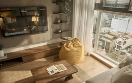 Không gian ấm cúng mộc mạc của căn hộ 62m2 hai phòng ngủ