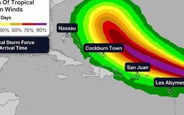 Siêu bão Erin mạnh lên nhanh nhất trong lịch sử Đại Tây Dương