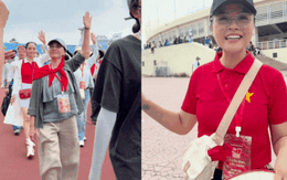 Dàn sao Việt luyện tập diễu hành tại sân Mỹ Đình: Thu Quỳnh hào hứng mong chờ 1 điều, Thanh Sơn - Khánh Vy - vợ chồng Salim góp mặt!
