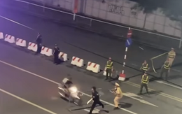 Thanh niên lao xe vào đường cấm, tông trọng thương chiến sĩ CSCĐ bảo vệ tổng hợp luyện A80