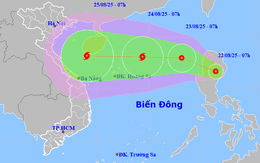 Áp thấp nhiệt đới sắp vào Biển Đông, di chuyển rất nhanh