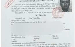 Truy nã đặc biệt Trần Thiện Tâm sinh năm 1993