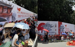 Xuất hiện "bức tường" 2m tại Văn Miếu-Quốc Tử Giám đúng vị trí đoàn diễu binh đi qua, lý do khiến dân tình gật gù