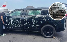 Xe VinFast VF 9 limousine chi chít vết đạn bắn, tổng hơn 400 phát: Hé lộ về đơn vị nâng cấp chống đạn