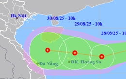 Áp thấp nhiệt đới hình thành trên Biển Đông, hướng về đất liền nước ta