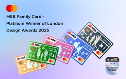 Thẻ MSB Mastercard Family được vinh danh tại London Design Awards 2025