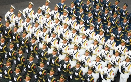 Hình ảnh đẹp tuyệt đối của khối diễu binh, diễu hành tại buổi Tổng duyệt diễu binh, diễu hành A80