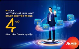 Vay thế chấp linh hoạt chỉ trong 4 giờ với M-Flex của MSB