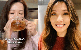 48 tuổi, tôi duy trì uống cốc trà dưỡng nhan này mỗi ngày