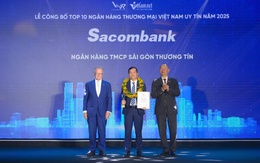 Sacombank vào Top 10 Ngân hàng Thương mại Việt Nam uy tín 2025