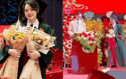 Hoa khôi bóng chuyền Thu Hoài bụng bầu lên nhận bằng tốt nghiệp đại học xuất sắc, nhan sắc mới đỉnh