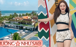 Bảo Thy tấm tắc khen 1 khu resort Việt Nam đẹp chẳng kém Maldives