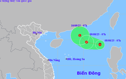 Xuất hiện áp thấp nhiệt đới mạnh cấp 8 trên Biển Đông