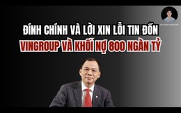 Youtuber BLV Đoàn Chình BDS xin lỗi và đính chính sau khi Vingroup công bố khởi kiện 68 tổ chức, cá nhân