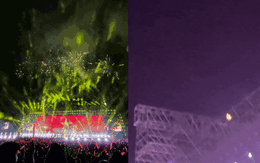 Cháy giàn giáo tại concert Em Xinh Say Hi, nhìn phát sợ!