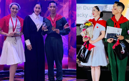 Phan Hiển khoe bảng thành tích 'sĩ hết đời', Thu Hương tiết lộ lý do chọn trang phục thời chiến ra đấu trường quốc tế