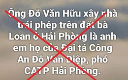 Bác tin người xây nhà trên đất người khác là họ hàng của PGĐ Công an Hải Phòng