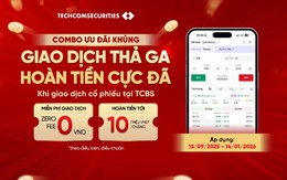 Giao dịch cổ phiếu tại TCBS, nhận hoàn tiền lên đến 40 triệu đồng