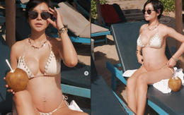 Bỏng mắt trước bộ ảnh bikini của "mẹ bầu hot nhất Vbiz hiện nay", thần thái không có điểm nào để chê