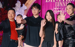 Phương Oanh tổ chức sinh nhật ấm áp tình thân cho Shark Bình, thái độ của 2 con riêng nói lên tất cả