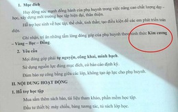 Lan truyền văn bản phụ huynh ủng hộ 20 triệu được vinh danh hạng kim cương: Hiệu trưởng lên tiếng bất ngờ