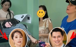 Xôn xao hình ảnh Quỳnh Nga - Việt Anh xuất hiện chung tại phòng khám, cầm giấy siêu âm, chính chủ nói gì?