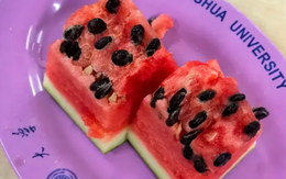 Mua phải dưa hấu toàn hạt ở canteen Thanh Hoa, nữ sinh có hành động khiến dân mạng bái phục: Thế giới học bá, tui không hiểu!