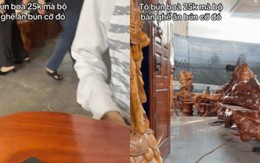 Về kể không ai tin quán bún bò ở Huế mang bàn ghế toàn gỗ quý ra phục vụ khách ăn