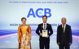 ACB được vinh danh trong bảng xếp hạng “50 công ty kinh doanh hiệu quả nhất Việt Nam”