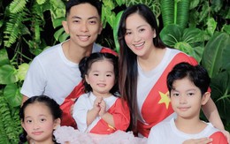Gia đình Khánh Thi-Phan Hiển tung bộ ảnh yêu nước cực xịn, visual 3 "hot kid" khiến netizen xuýt xoa: Gen nhà này đỉnh!