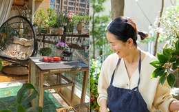 Người phụ nữ trung niên biến ban công nhỏ thành quán trà tuyệt đẹp: Góc thiền giữa phố thị khiến ai cũng mơ ước