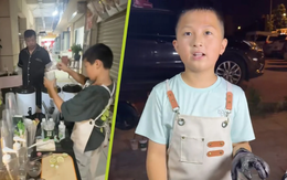 Cậu bé 11 tuổi kiếm 14 triệu đồng mỗi tháng nhờ bán trà sữa ở chợ đêm