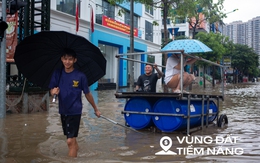 Thay bạn xem nhà ngày mưa bão: An Khánh hoá làng chài, Vinhomes Smart City vẫn thông thoáng