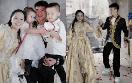 Duy Mạnh cùng vợ đón sinh nhật "quý tộc" châu Âu giữa lòng Hà Nội, hé lộ biệt thự chục tỷ phố cổ đang xây