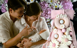 Lễ đầy tháng ái nữ nhà Ngô Thanh Vân – Huy Trần: Không gian phủ đầy hồng ngọt ngào, đúng chuẩn "công chúa Gạo"